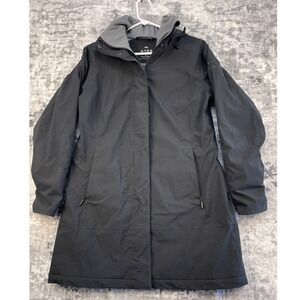 OROS Solarcore Insulated Parka Womens Small Black NASA Tech Winter Jacket Coat